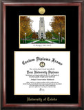 University of Toledo Gold Embossed Diploma Frame with Campus Images Lithograph