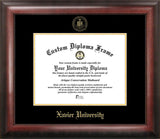 Xavier University 11w x 8.5h Gold Embossed Diploma Frame