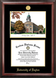 University of Dayton Gold Embossed Diploma Frame with Campus Images Lithograph