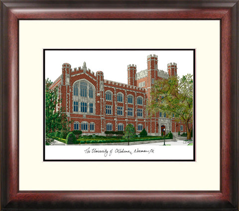 University of Oklahoma Alumnus Framed Lithograph