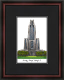 University of Pittsburgh Academic Framed Lithograph