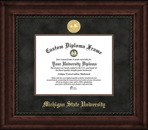 Michigan State 11w x 8.5h Executive Diploma Frame