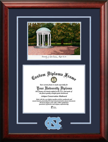 University of North Carolina, Chapel Hill Tar Heels 14w x 11h Spirit Graduate Frame with Campus Image