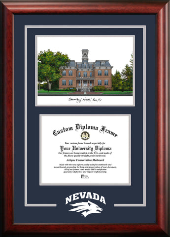 University of Nevada ,Reno Wolf Pack 11w x 8.5h Spirit Graduate Diploma Frame