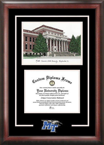 Middle Tennessee State Spirit Graduate Frame with Campus Image