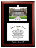 Florida International University 14w x 11h Silver Embossed Diploma Frame with Campus Images Lithograph
