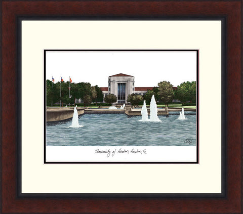University of Houston Legacy Alumnus Framed Lithogrpah