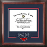 Southern Methodist University Mustangs University Spirit Diploma Frame