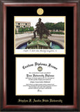 Stephen F Austin 14w x 11h Gold Embossed Diploma Frame with Campus Images Lithograph