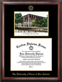 University of Texas, San Antonio 14w x 11h Gold Embossed Diploma Frame with Campus Images Lithograph