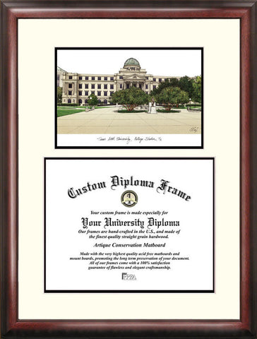 Texas A&M University 16w x 12.5h  Scholar Diploma Frame