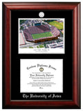 Georgia State 17w x 14h Silver Embossed Diploma Frame with Campus Images Lithograph