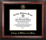 College of William and Mary 13w x 10h Gold Embossed Diploma Fram