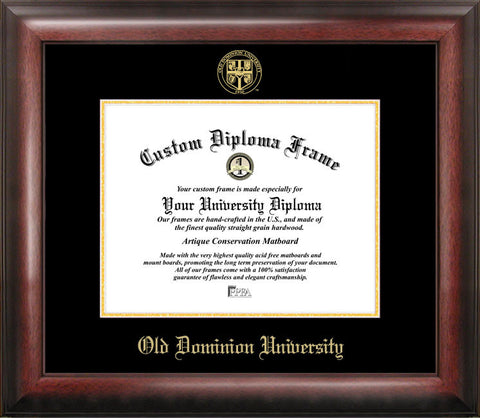 Old Dominion 14w x 11h Gold Embossed Diploma Frame
