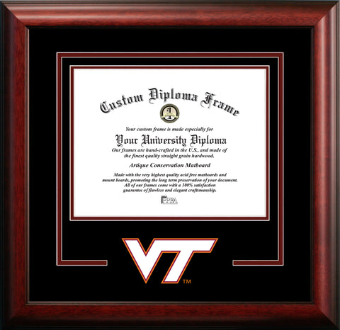 Virginia Tech Hokies 15.5w x 13.5h Spirit Diploma Frame