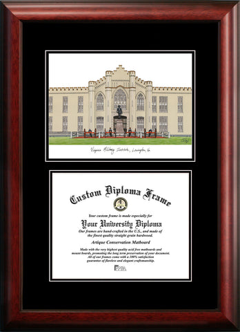 Virginia Military Institute 15.75w x 20h Diplomate Diploma Frame