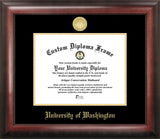 University of Washington  11w x 8.5h  Gold Embossed Diploma Frame