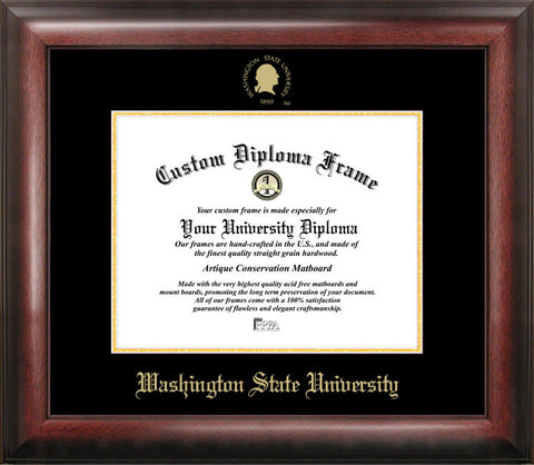 Washington State University 14w x 11h Gold Embossed Diploma Frame