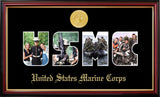 Marine Collage Photo Petite Frame with Silver Medallion