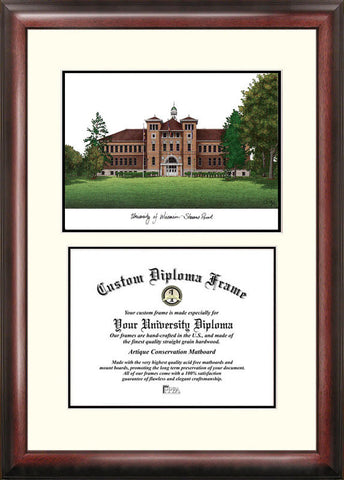 University of Wisconsin - Stevens Point 10w x 8h Scholar Diploma Frame