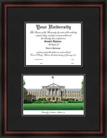 University of Wisconsin - Madison 10w x 8h Diplomate Diploma Frame