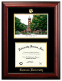 Clemson University 11w x 8.5h Gold Embossed Diploma Frame with Campus Images Lithograph