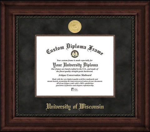 University of Wisconsin - Madison  10w x 8h Executive Diploma Frame