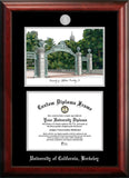 Arizona State University 11w x 8.5h Silver Embossed Diploma Frame with Campus Images Lithograph